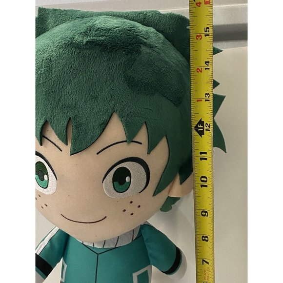 My Hero Academia big Eyes Green 15” IZUKU MIDORIYA DEKU PLUSH FIGURE - Picture 3 of 7